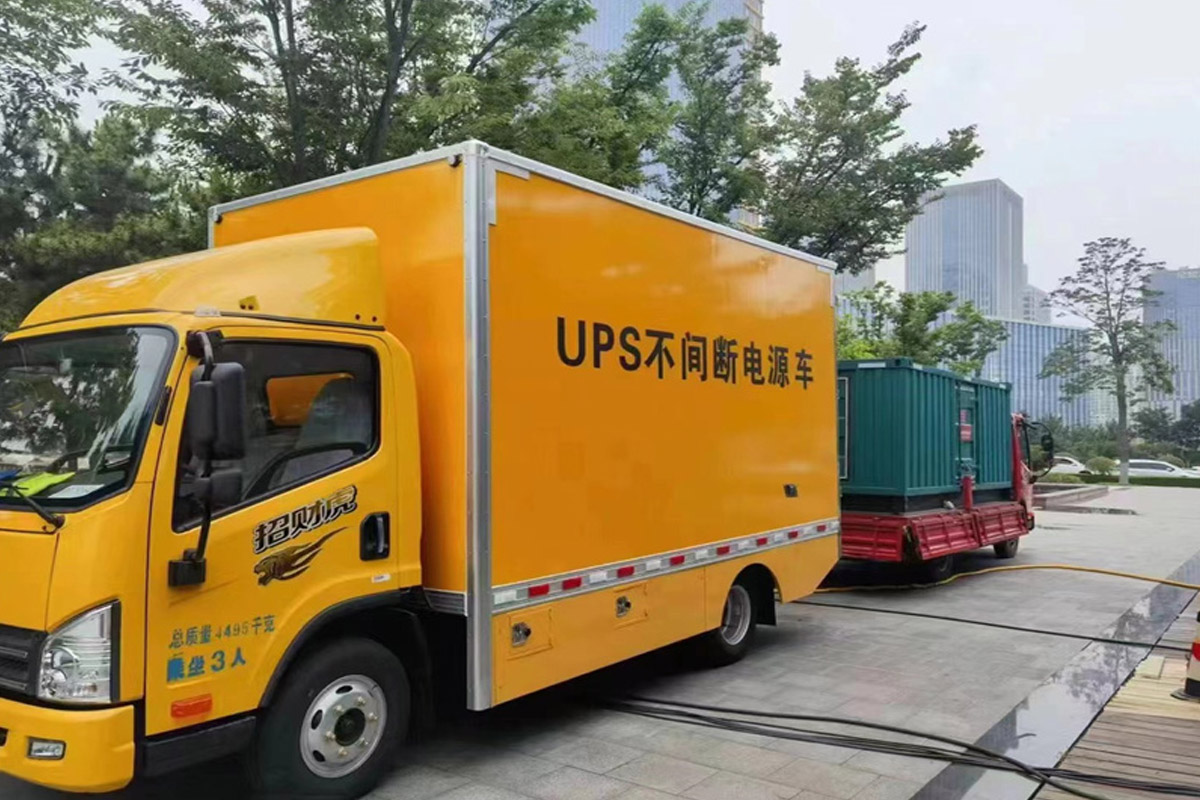会泽发电机租赁施工现场